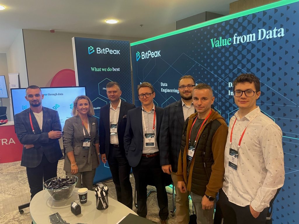 BitPeak team at conference booth CDO Forum 2022