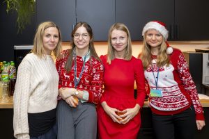 BitPeak employees celebrating the holiday season together