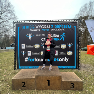 First place winner of 3rd edition Win with Depression Race - Zuzanna