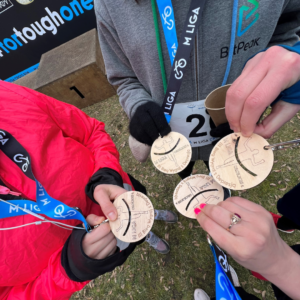 Celebrating victory with medals at 3rd edition Win with Depression Race