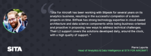 Referral for BitPeak from Head of Analytics & Data Intelligence at SITA FOR AIRCRAFT