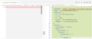 Power BI version Control - Visual layer is updated in visual.json file